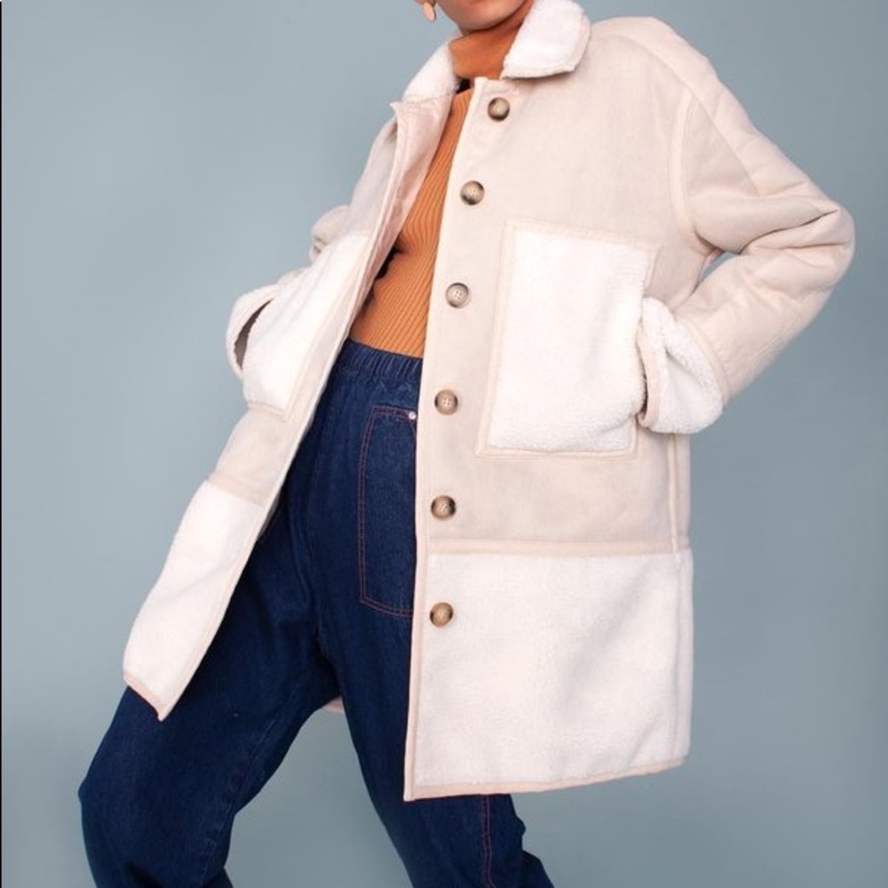L.F. Markey faux shearling coat